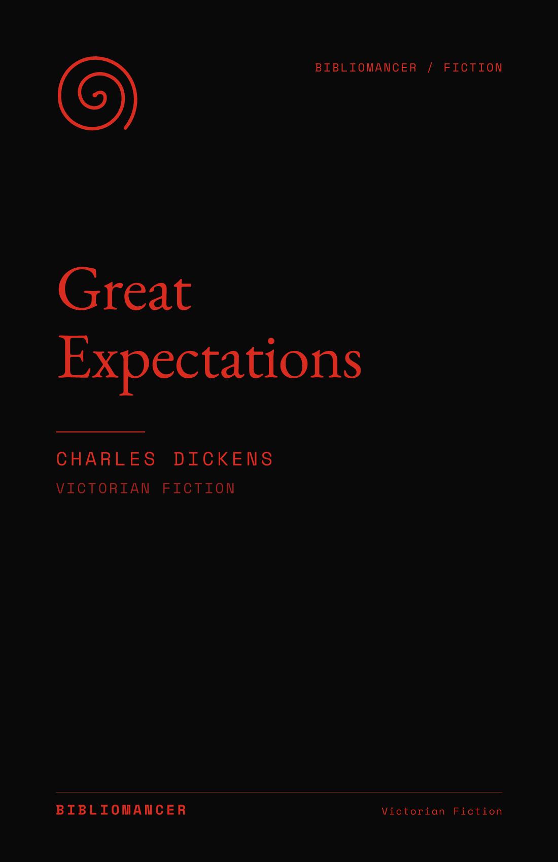 Great Expectations by Charles Dickens — Bibliomancer edition cover