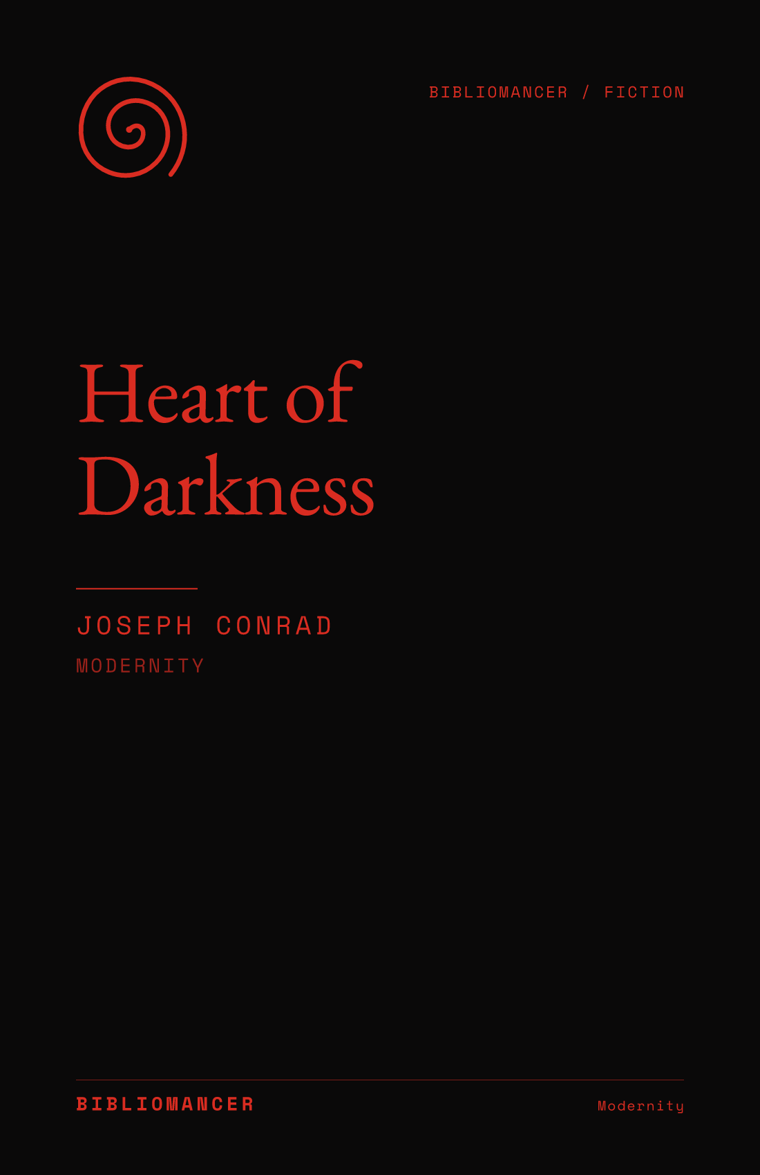 Heart of Darkness by Joseph Conrad — Bibliomancer edition cover