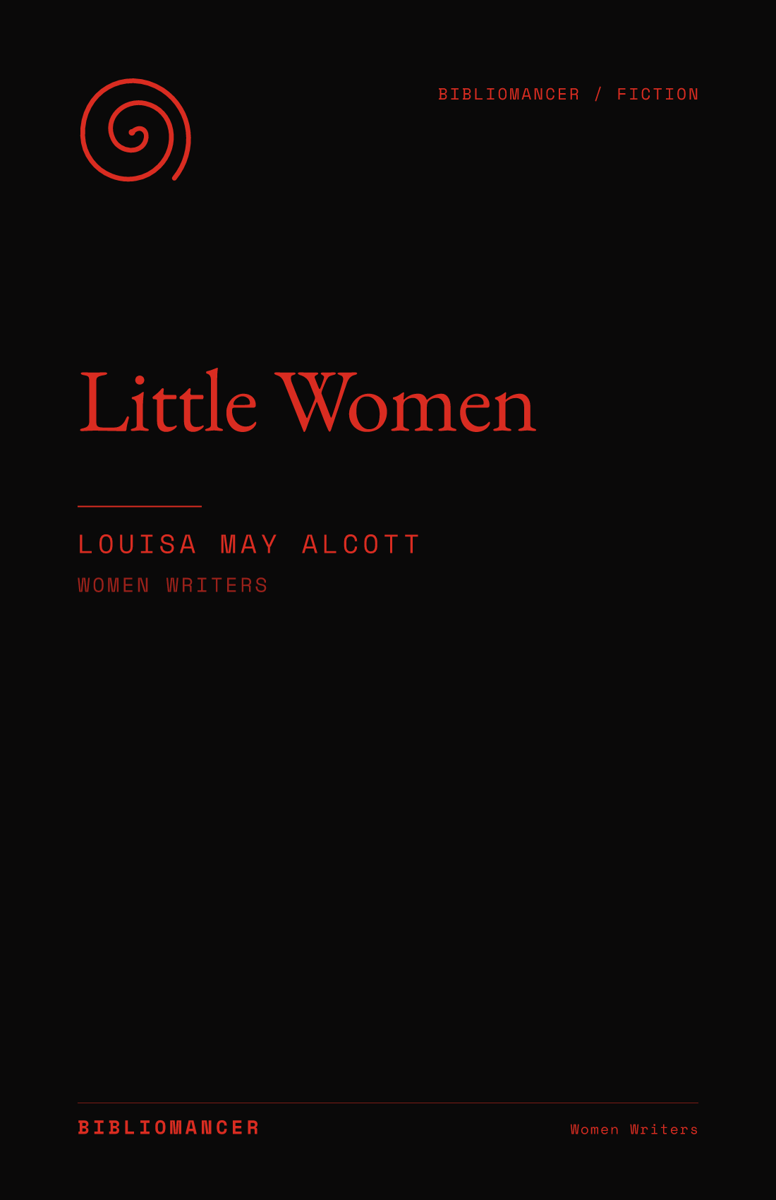 Little Women by Louisa May Alcott — Bibliomancer edition cover