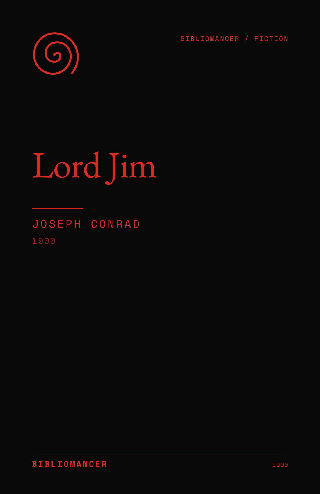 Lord Jim by Joseph Conrad — Bibliomancer edition cover