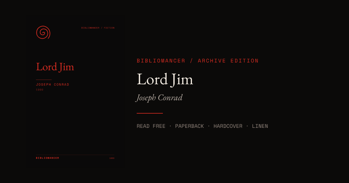 Lord Jim by Joseph Conrad — Bibliomancer edition cover