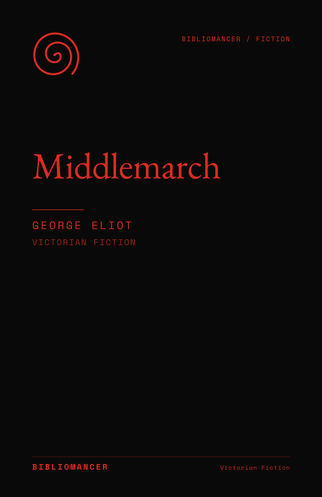 Middlemarch by George Eliot — Bibliomancer edition cover