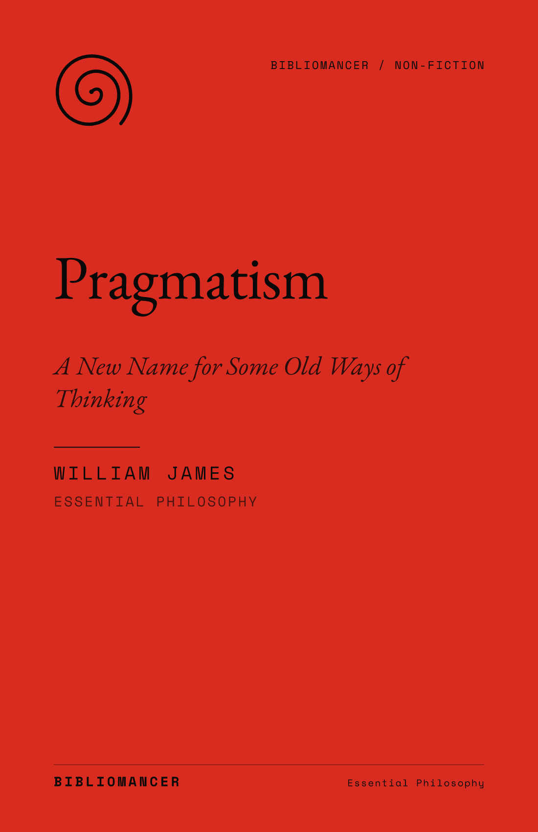 Pragmatism by William James — Bibliomancer edition cover