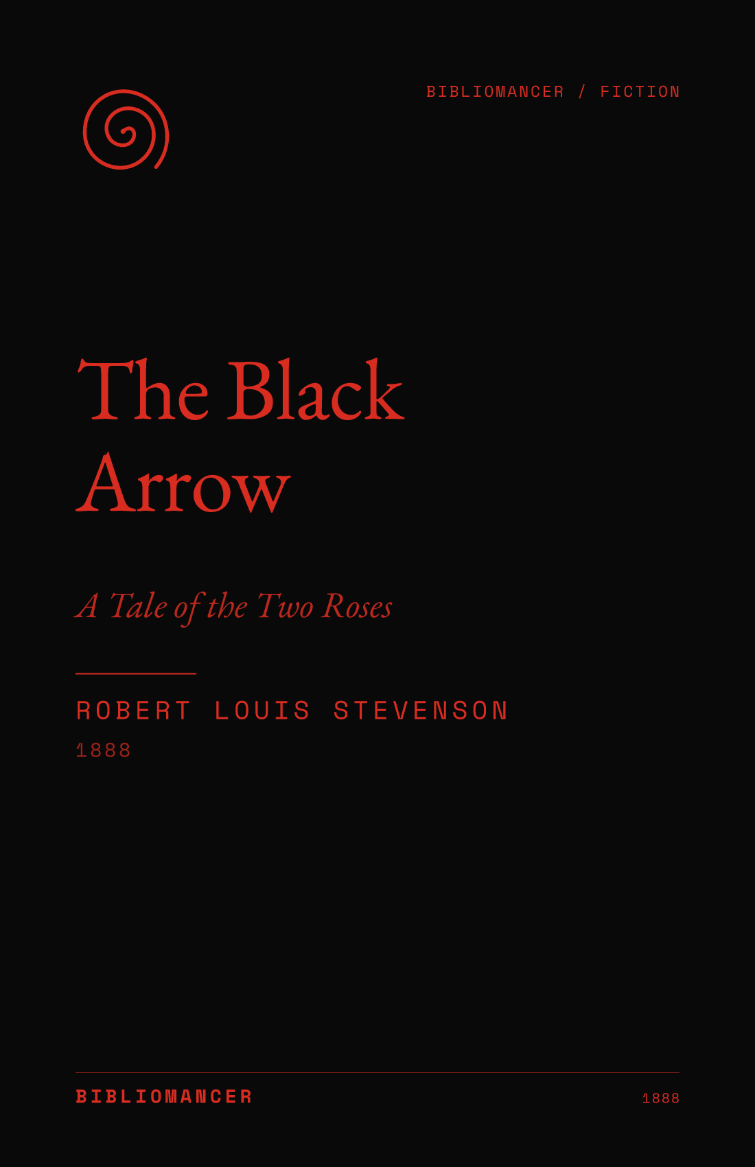 The Black Arrow by Robert Louis Stevenson — Bibliomancer edition cover
