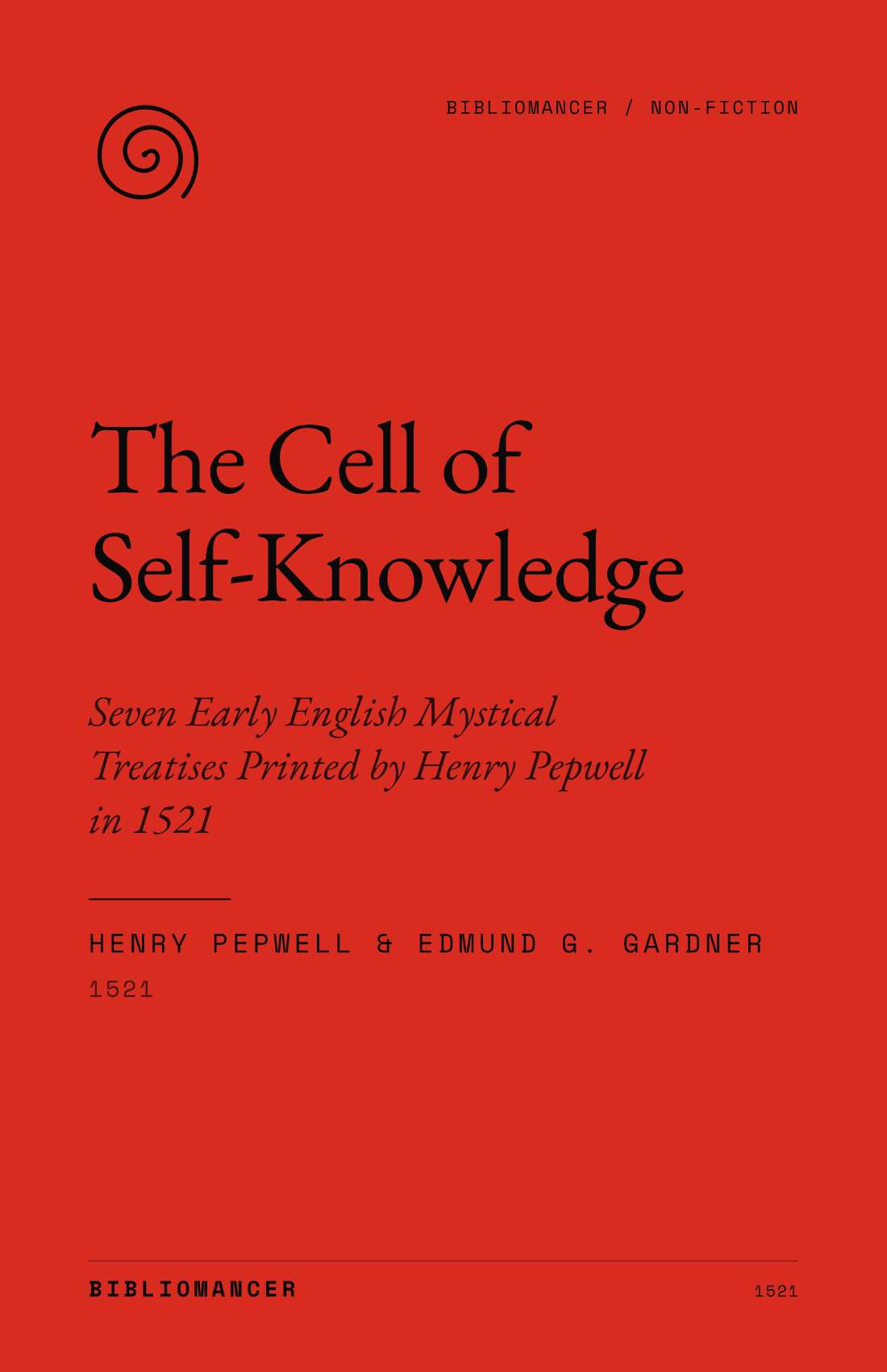 The Cell of Self-Knowledge by Anonymous — Bibliomancer edition cover