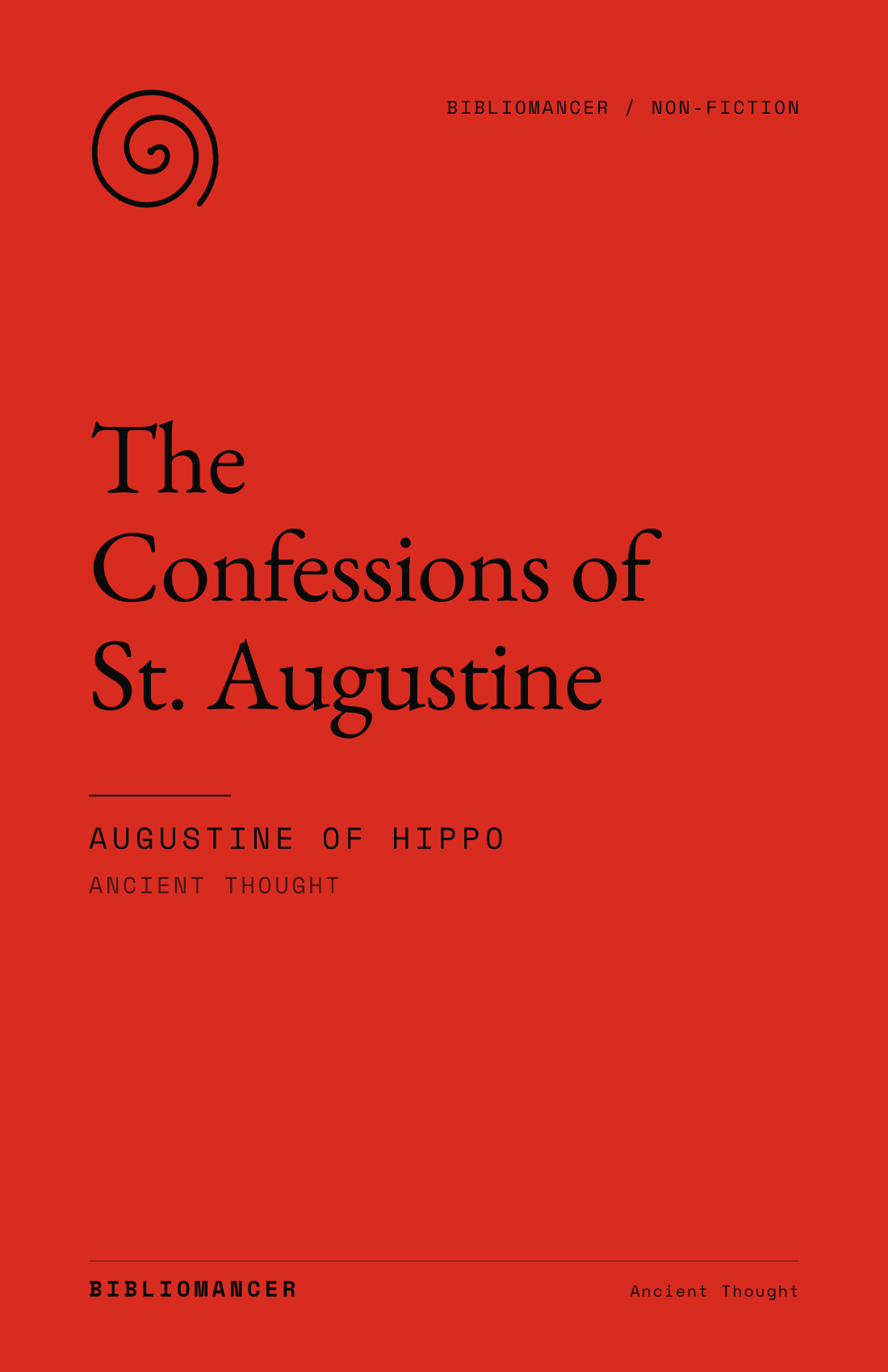 The Confessions of St. Augustine by Augustine of Hippo — Bibliomancer edition cover