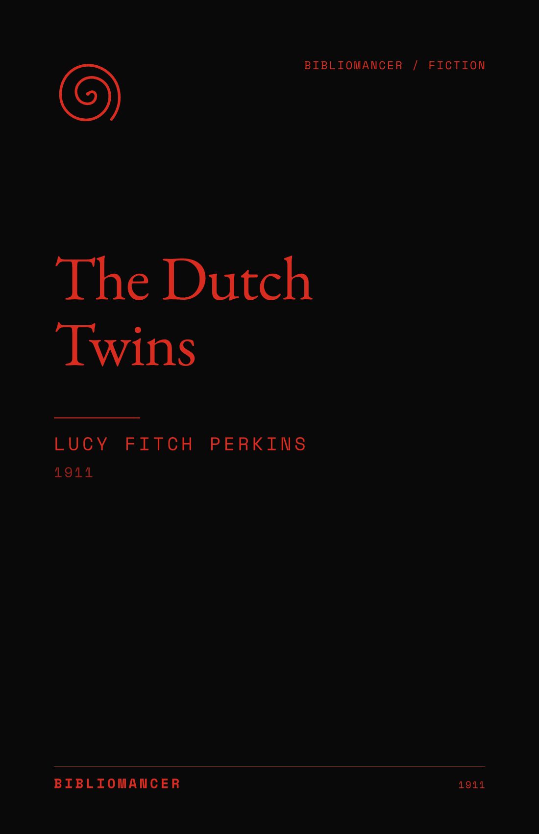 The Dutch Twins by Lucy Fitch Perkins — Bibliomancer edition cover