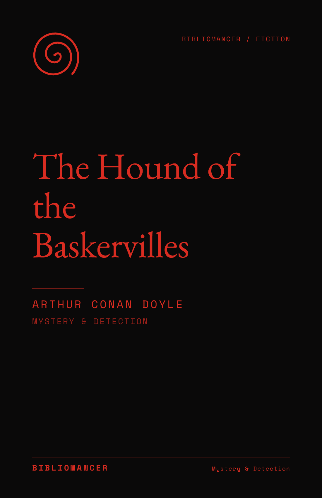 The Hound of the Baskervilles by Arthur Conan Doyle — Bibliomancer edition cover