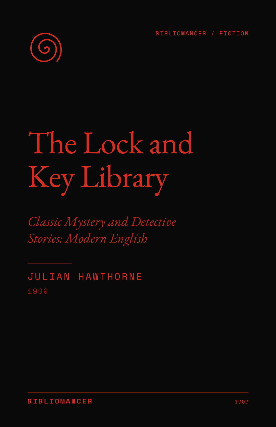 The Lock and Key Library: Modern English Stories by Anonymous — Bibliomancer edition cover