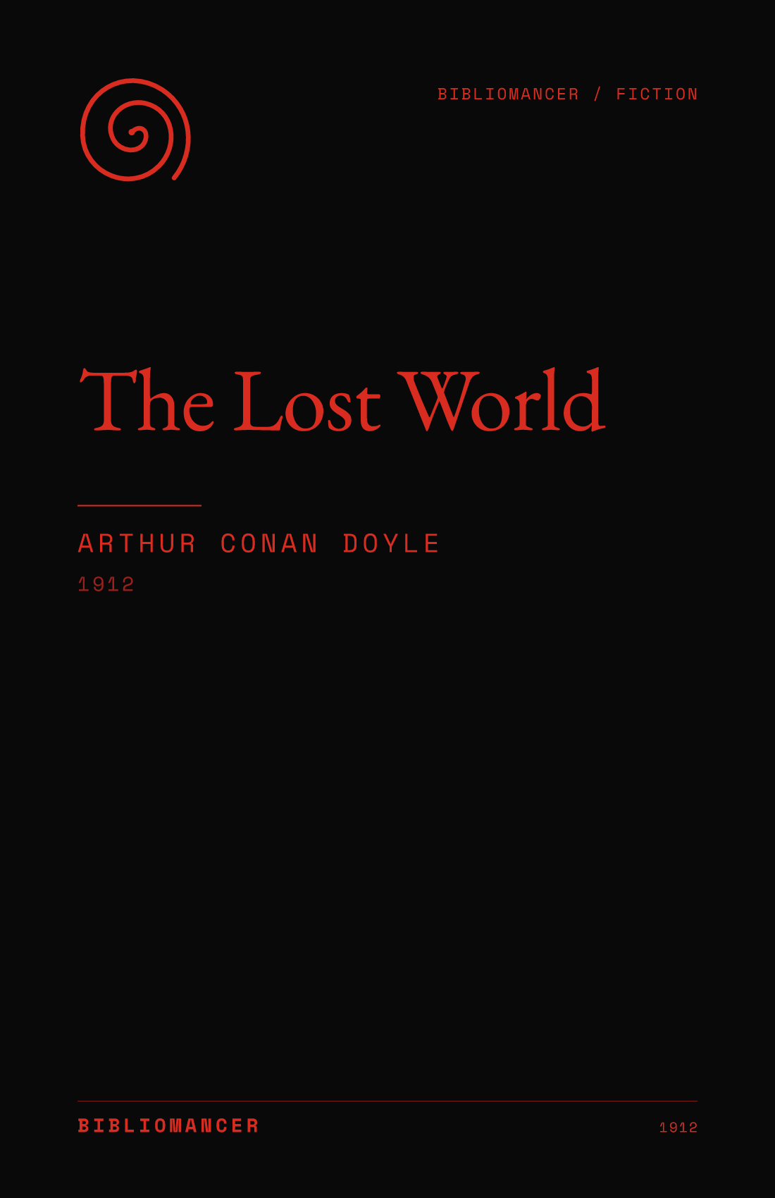 The Lost World by Arthur Conan Doyle — Bibliomancer edition cover