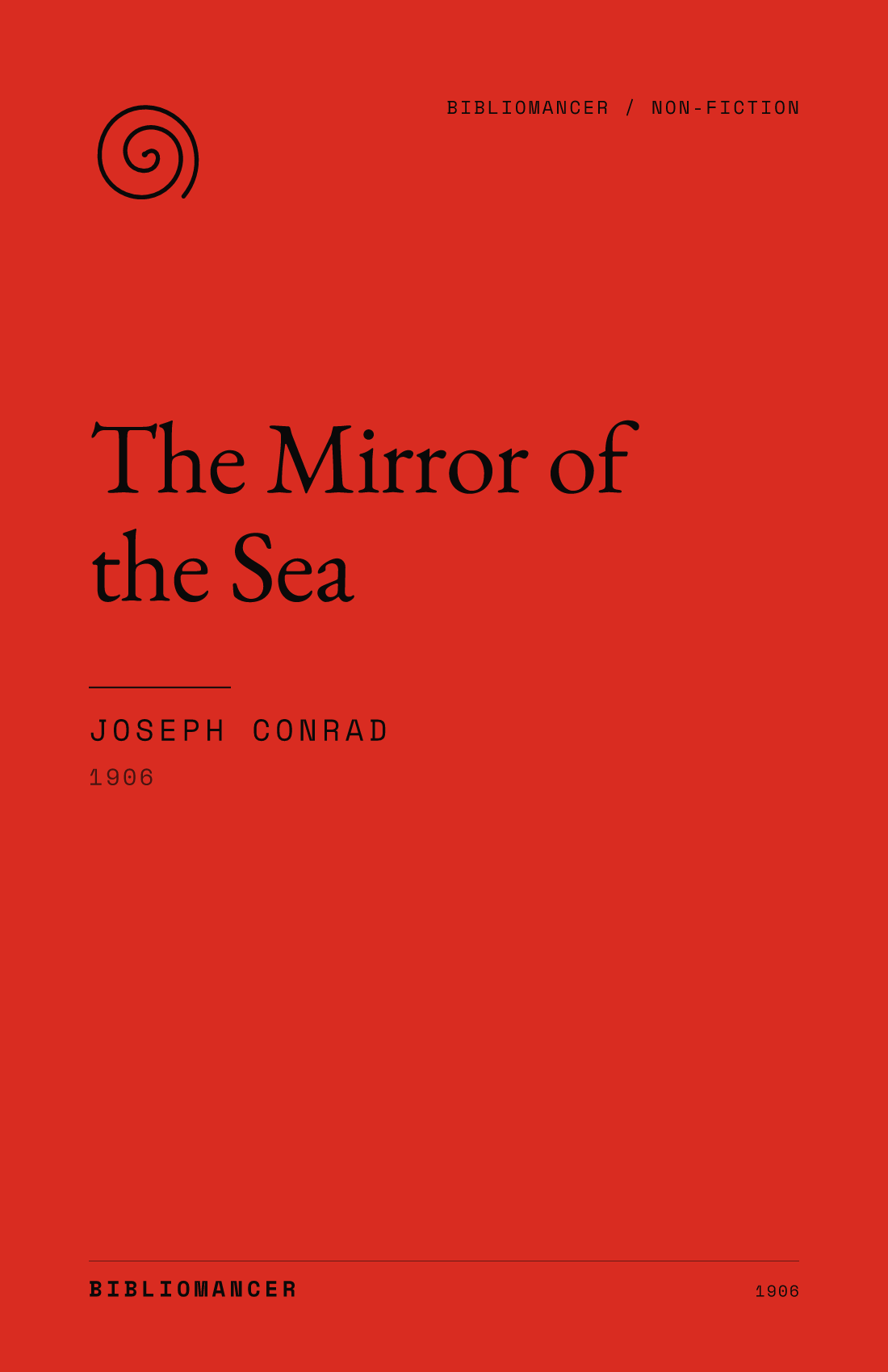 The Mirror of the Sea by Joseph Conrad — Bibliomancer edition cover