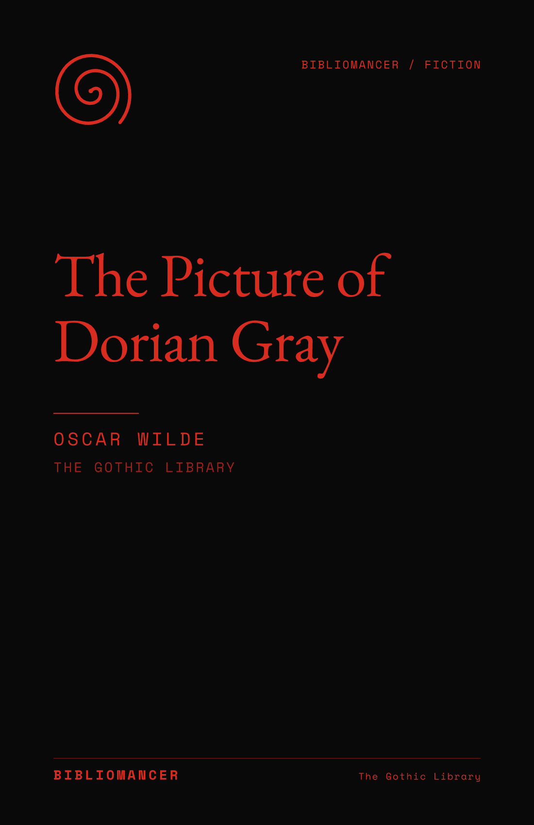 The Picture of Dorian Gray by Oscar Wilde — Bibliomancer edition cover