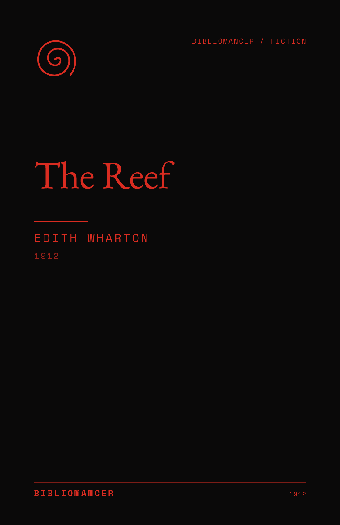 The Reef by Edith Wharton — Bibliomancer edition cover