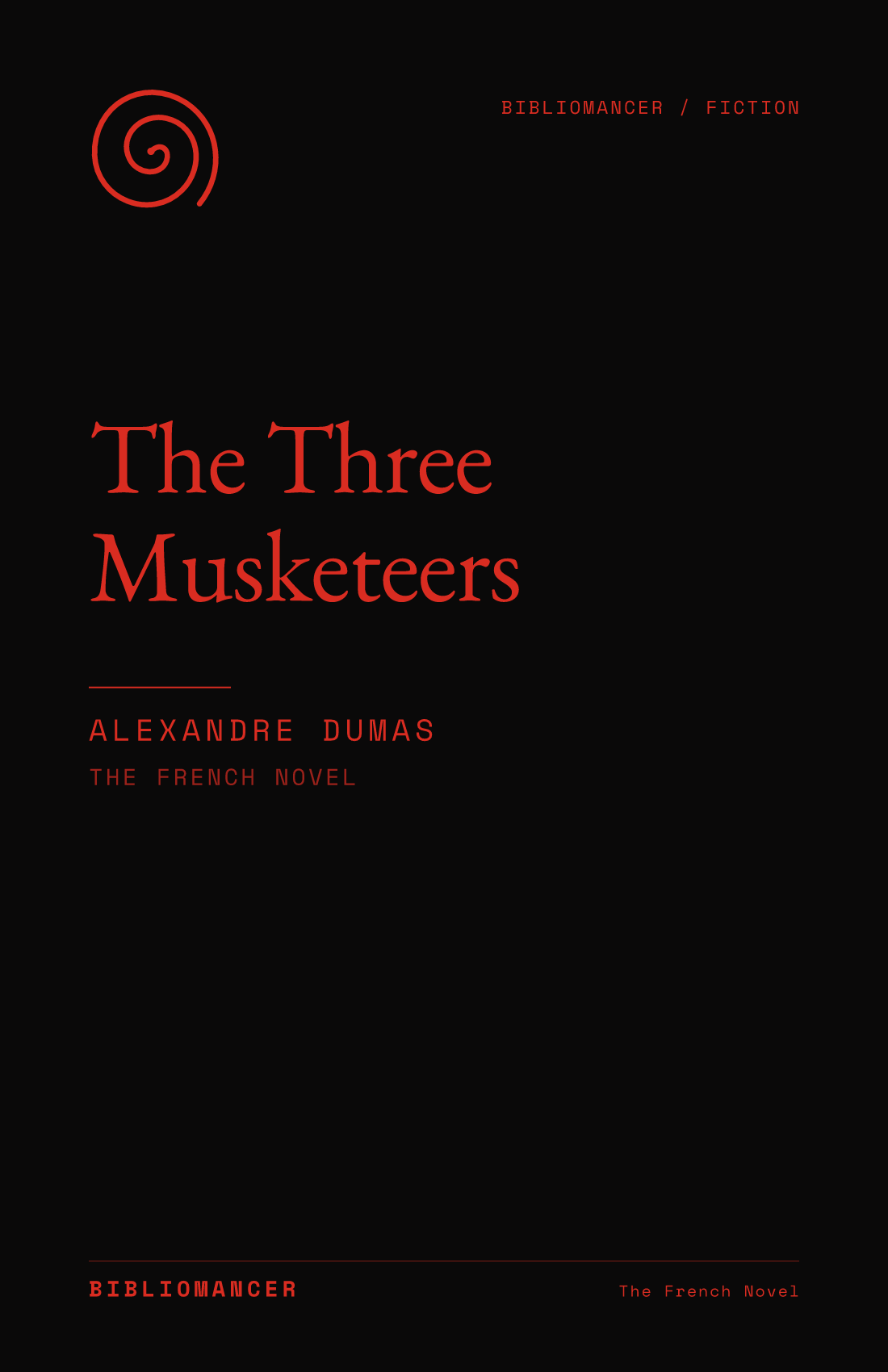 The Three Musketeers by Alexandre Dumas — Bibliomancer edition cover