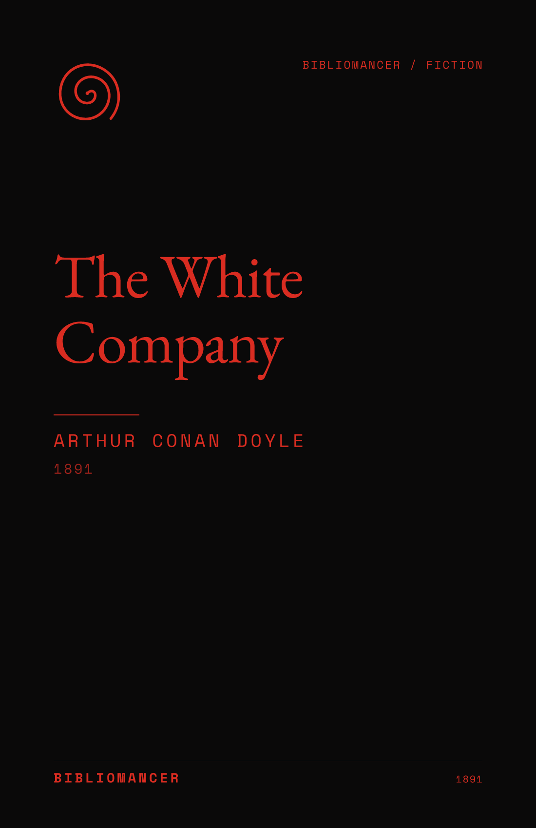 The White Company by Arthur Conan Doyle — Bibliomancer edition cover
