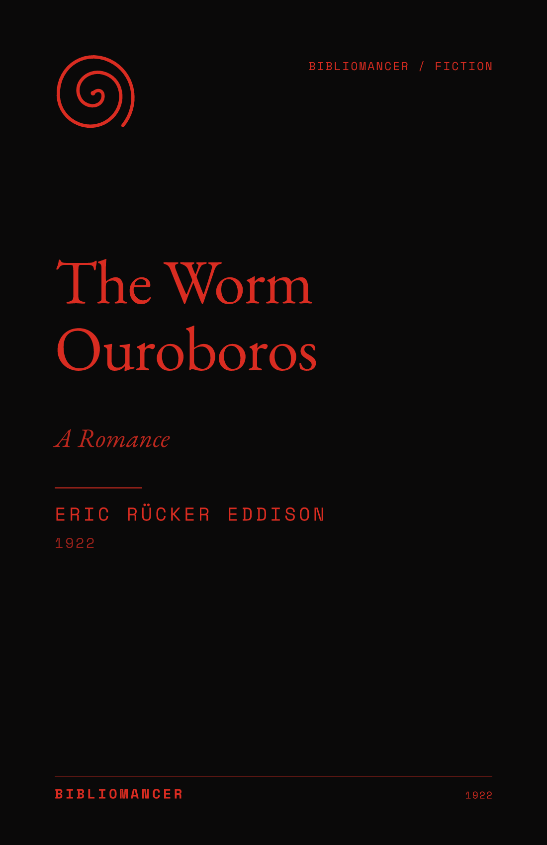 The Worm Ouroboros by Eric Rücker Eddison — Bibliomancer edition cover