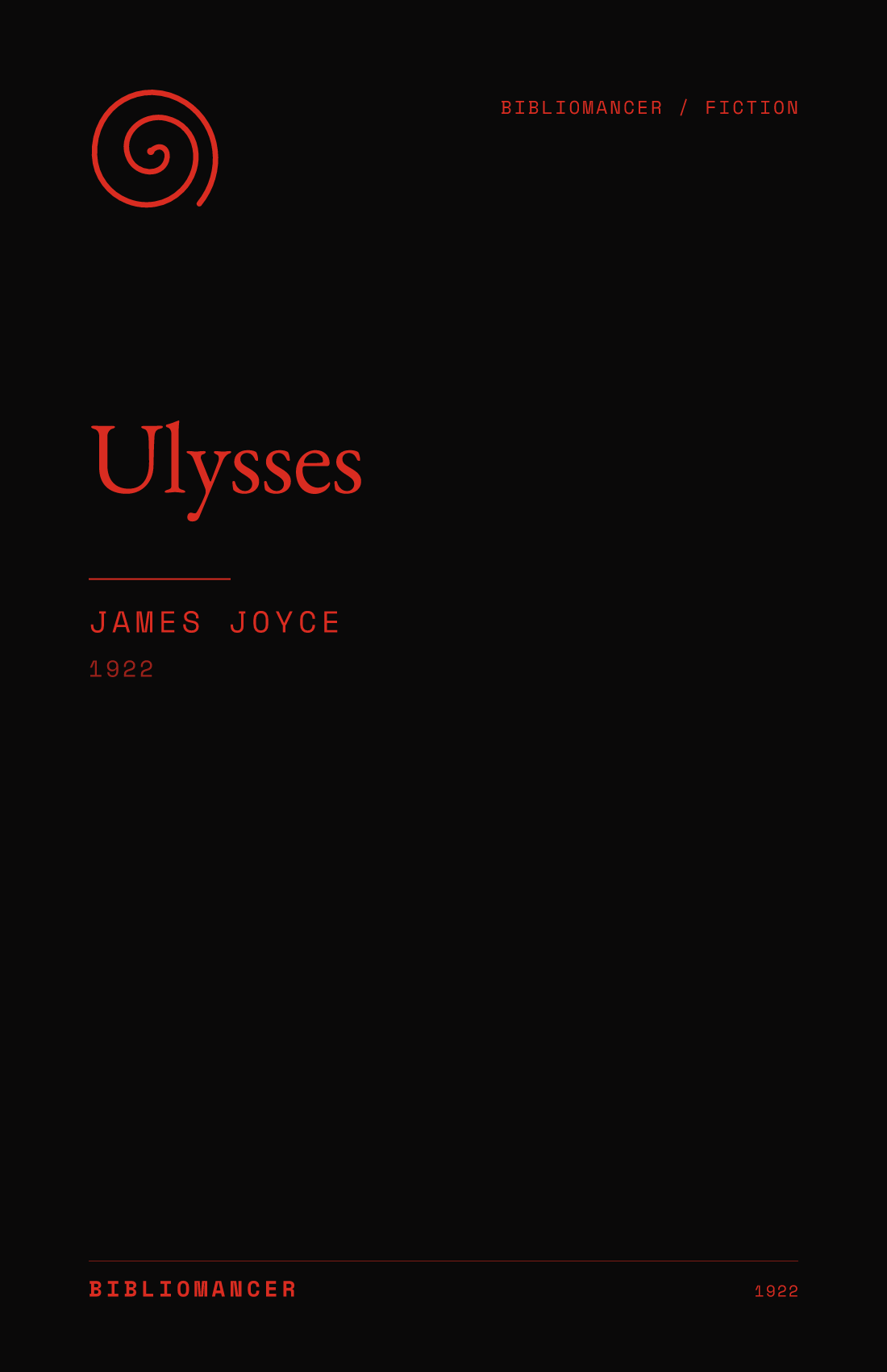 Ulysses by James Joyce — Bibliomancer edition cover